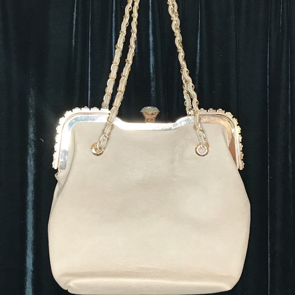Fancy tan handbag